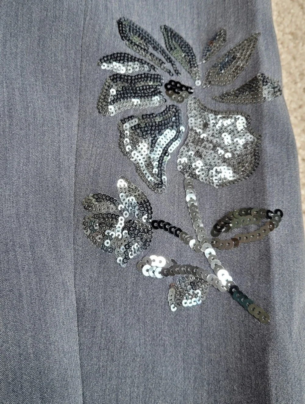 *NWOT* NVLT Sequin Embellished Notch Collar Single Button Blazer Jacket Sz L